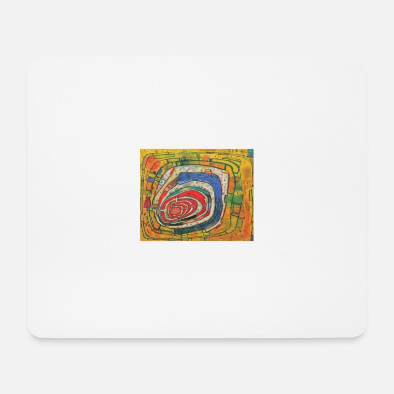 hundert wasser - kunst - Mousepad (Querformat) - Weiß