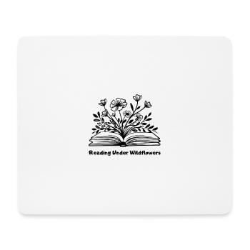 Reading Under Wildflowers - Mouse Pad (horizontal) - white - Front