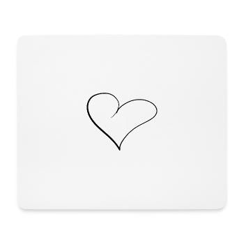 Heart Lines - Mouse Pad (horizontal) - white - Front