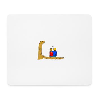 Keine Ahnung diese - Mousepad (Querformat) - Weiß - Vorne