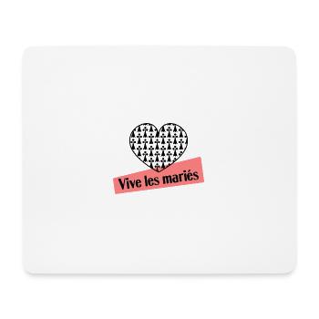 ICH HABE GERADE GEHEIRATET. Junggesellinnenabschied. VALENTINSTAG. PAAR - Mousepad (Querformat) - Weiß - Vorne