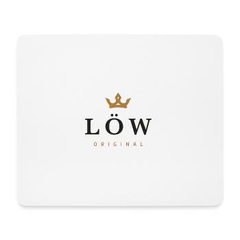 Logo original de la famille Löw - Tapis de souris (format paysage) - blanc - Devant