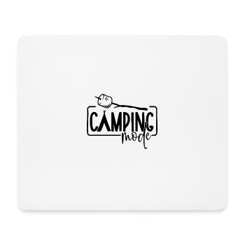 Campingmodus – Marshmallow - Mousepad (Querformat) - Weiß - Vorne