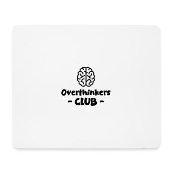 Overthinkers Club black - Mouse Pad (horizontal) - white - Front