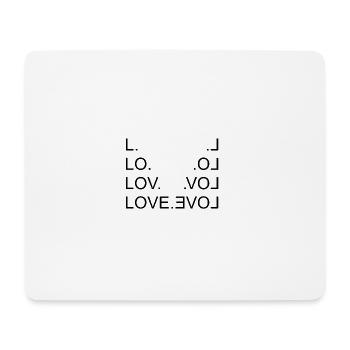 LOVE. - Mousepad (Querformat) - Weiß - Vorne