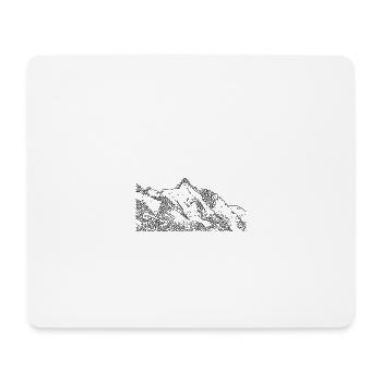 grossglockner - Mousepad (Querformat) - Weiß - Vorne