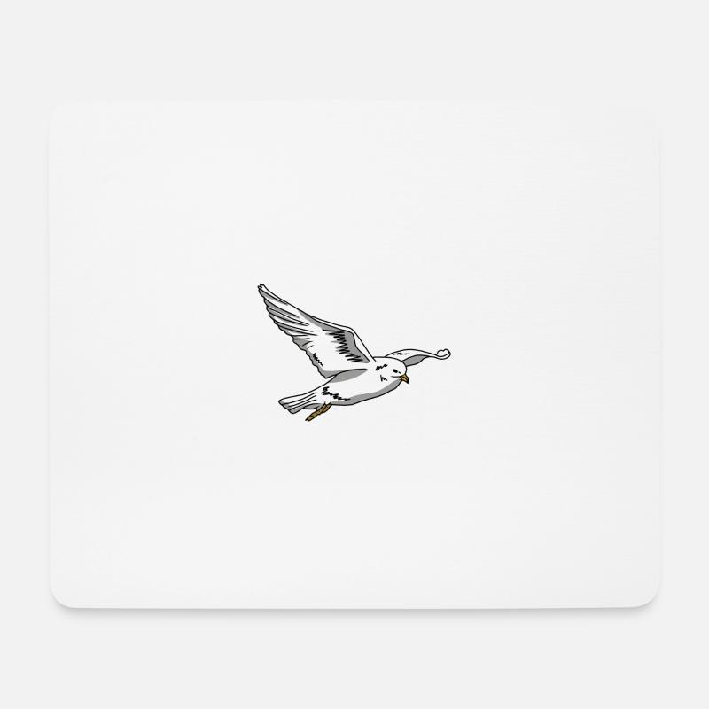 Seagull - Mousepad (Querformat) - Weiß