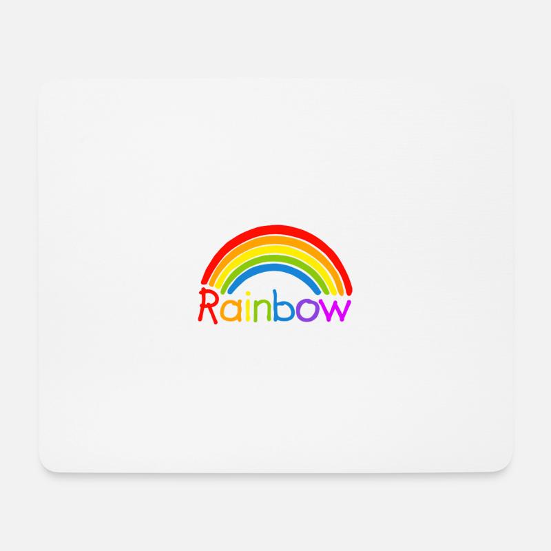 Rainbow rainbow LGBT - Mouse Pad (horizontal) - white