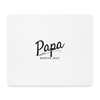 Papa depuis 2023 - Tapis de souris (format paysage) - blanc - Devant