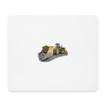 chantier engin - Tapis de souris (format paysage) - blanc - Devant