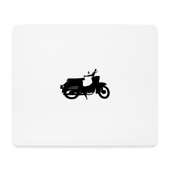 Simson Schwalbe schwarz - Mousepad (Querformat) - Weiß - Vorne