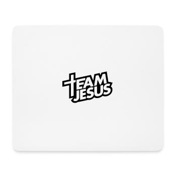 Team Jesus - Mousepad (Querformat) - Weiß - Vorne