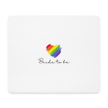 Bride to be - Pride Edition - Mousepad (Querformat) - Weiß - Vorne