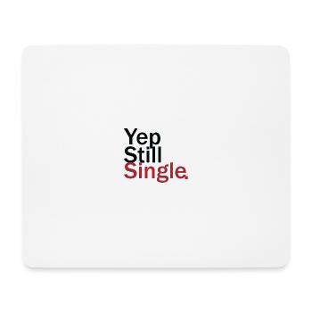 Minimalist Single Life Illustration - Mouse Pad (horizontal) - white - Front