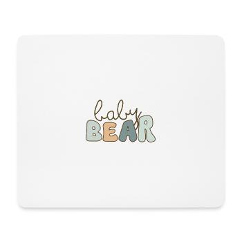 baby bear – pastel lettering - Mouse Pad (horizontal) - white - Front
