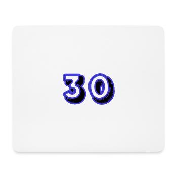 30. 30 ANS. 30e ANNIVERSAIRE. ANNIVERSAIRE 30 ANS. - Tapis de souris (format paysage) - blanc - Devant