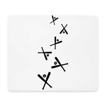 Baseball symbol - Mousepad (Querformat) - Weiß - Vorne