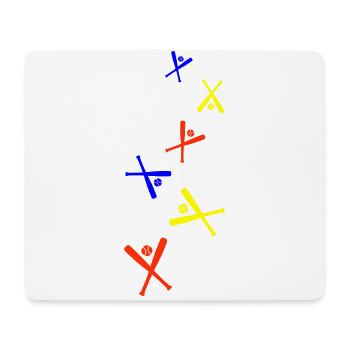 Baseball icon - Mouse Pad (horizontal) - white - Front