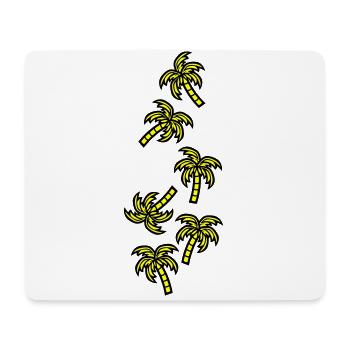 Palmen Urlaub - Mousepad (Querformat) - Weiß - Vorne