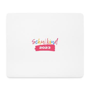 Schulkind 2023 T-Shirt Einschulung - Mousepad (Querformat) - Weiß - Vorne