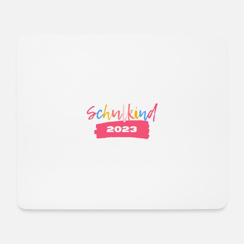 Schulkind 2023 T-Shirt Einschulung - Mousepad (Querformat) - Weiß