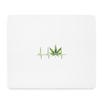 Cannabis Hemp THC 420 - Mouse Pad (horizontal) - white - Front