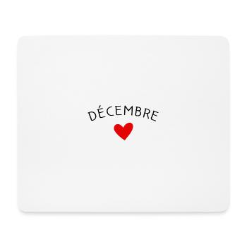 Future maman Décembre – Bébé en route ❤️ - Tapis de souris (format paysage) - blanc - Devant