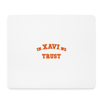 Xavi Wir vertrauen Graphic Tee - Mousepad (Querformat) - Weiß - Vorne