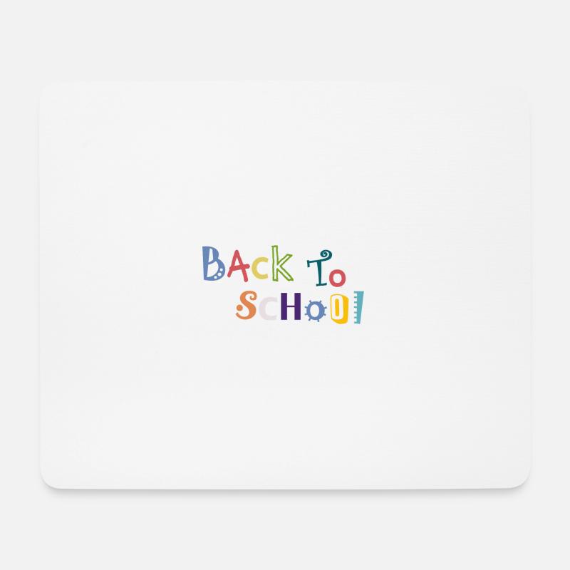 back to school - Mousepad (Querformat) - Weiß