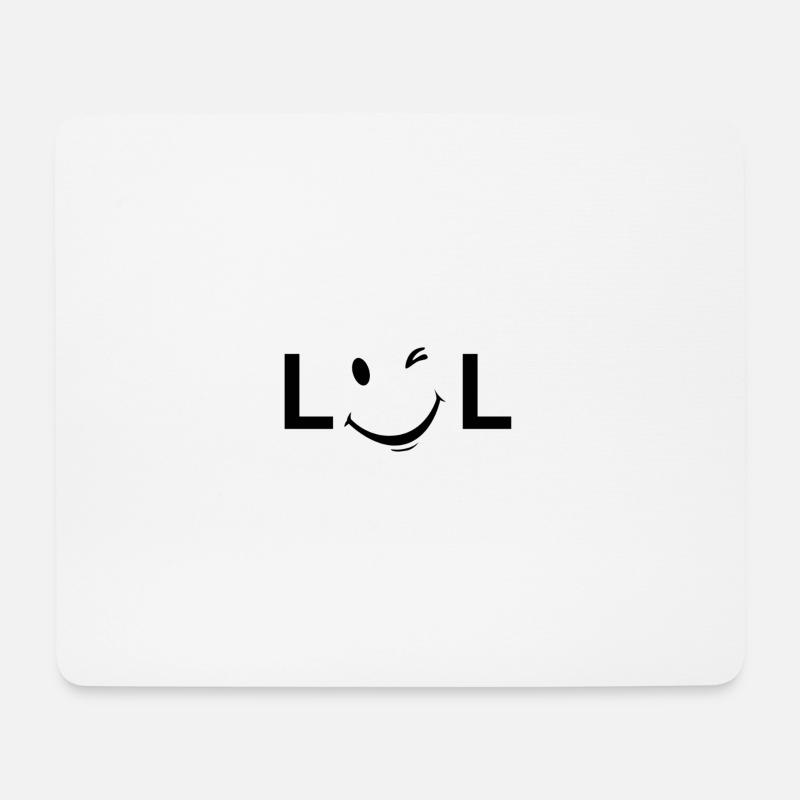 LOL Unisex - Mousepad (Querformat) - Weiß