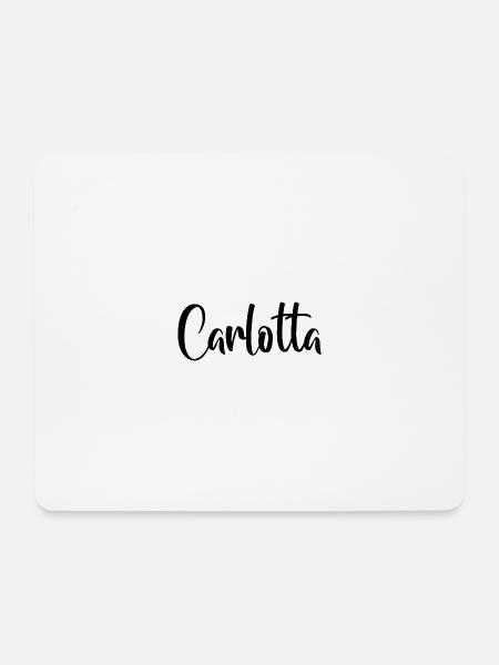 Vorname - Carlotta - Mousepad (Querformat) - Weiß