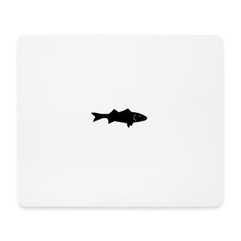 poisson - Tapis de souris (format paysage) - blanc - Devant