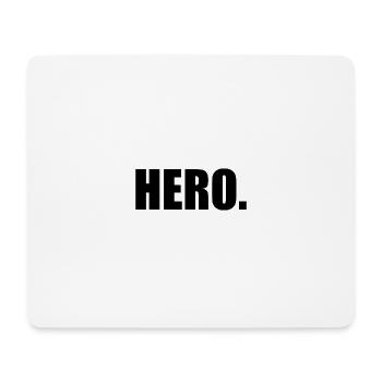 Hero - Mousepad (Querformat) - Weiß - Vorne