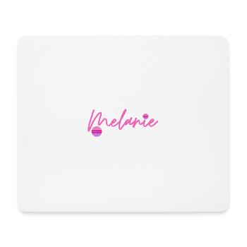 Melanie First name - Mouse Pad (horizontal) - white - Front