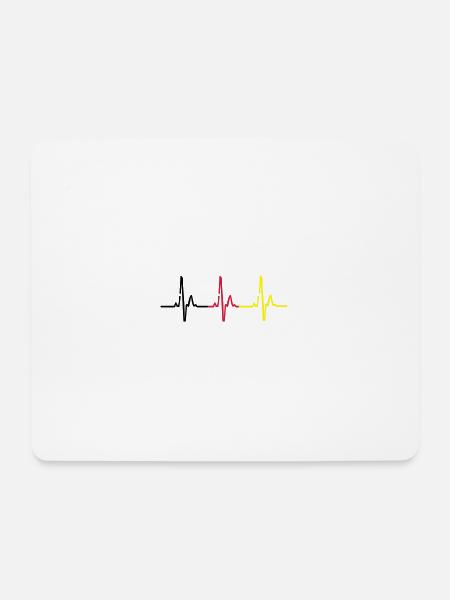 Deutschland - Mousepad (Querformat) - Weiß