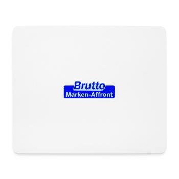 Gross marque affront - Tapis de souris (format paysage) - blanc - Devant