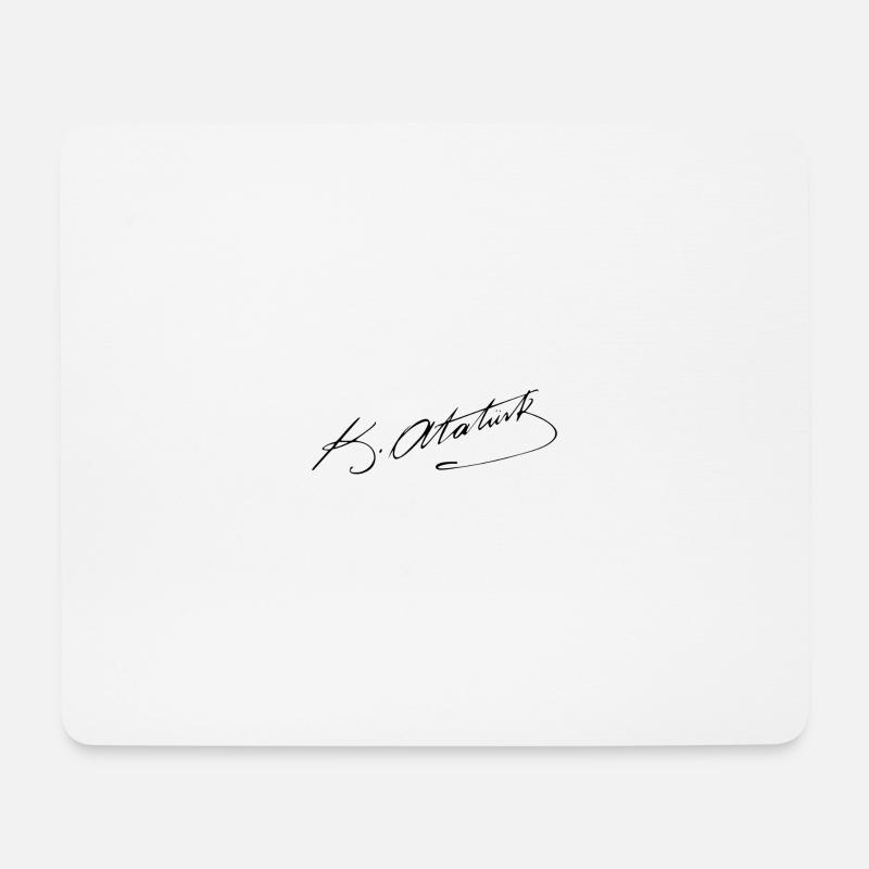 Atatürk - Mousepad (Querformat) - Weiß
