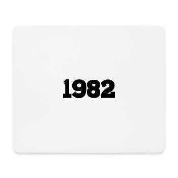 Year 1982 black - Mouse Pad (horizontal) - white - Front