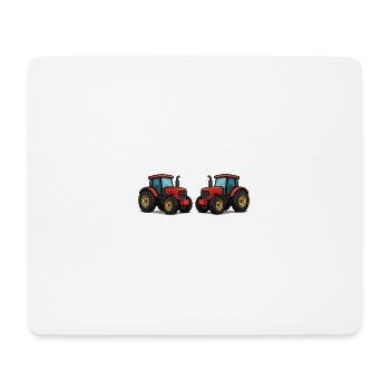 Tractor - Mouse Pad (horizontal) - white - Front