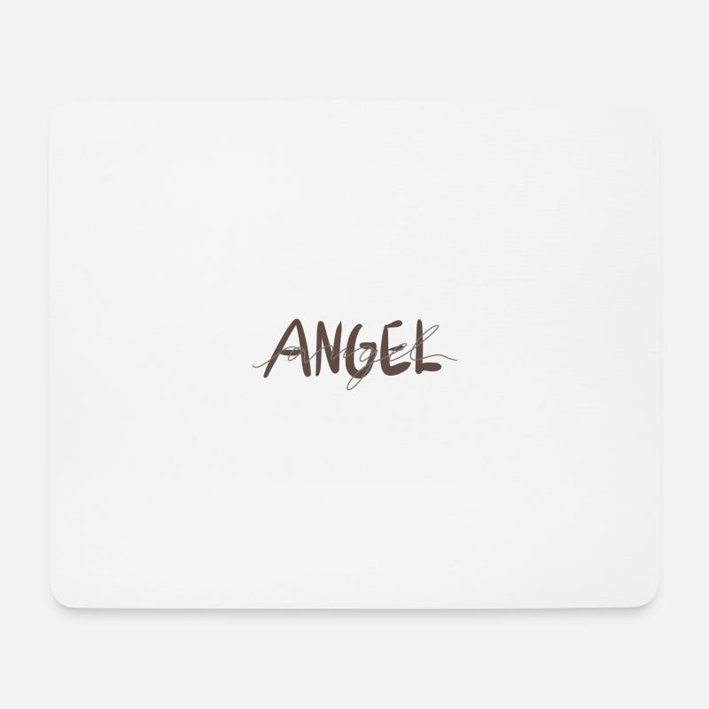 Angel - Mousepad (Querformat) - Weiß