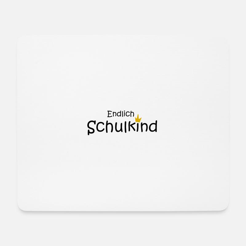 endlich Schulkind - Mousepad (Querformat) - Weiß