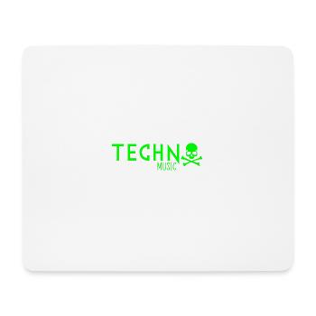 Techno-Musik - Mousepad (Querformat) - Weiß - Vorne