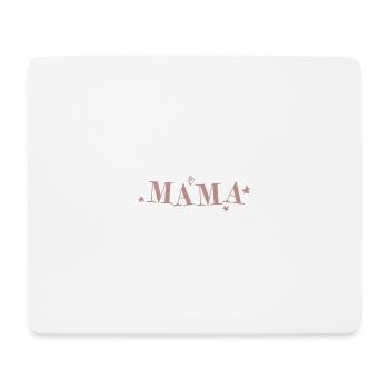 MAMA – Design de Fête des Mères Coeur et Étoiles - Tapis de souris (format paysage) - blanc - Devant