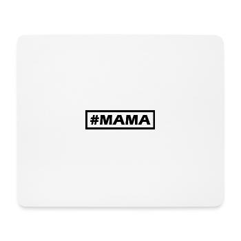 #MAMA design moderne et simple - Tapis de souris (format paysage) - blanc - Devant