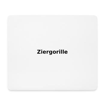 Ziergorille - Mousepad (Querformat) - Weiß - Vorne