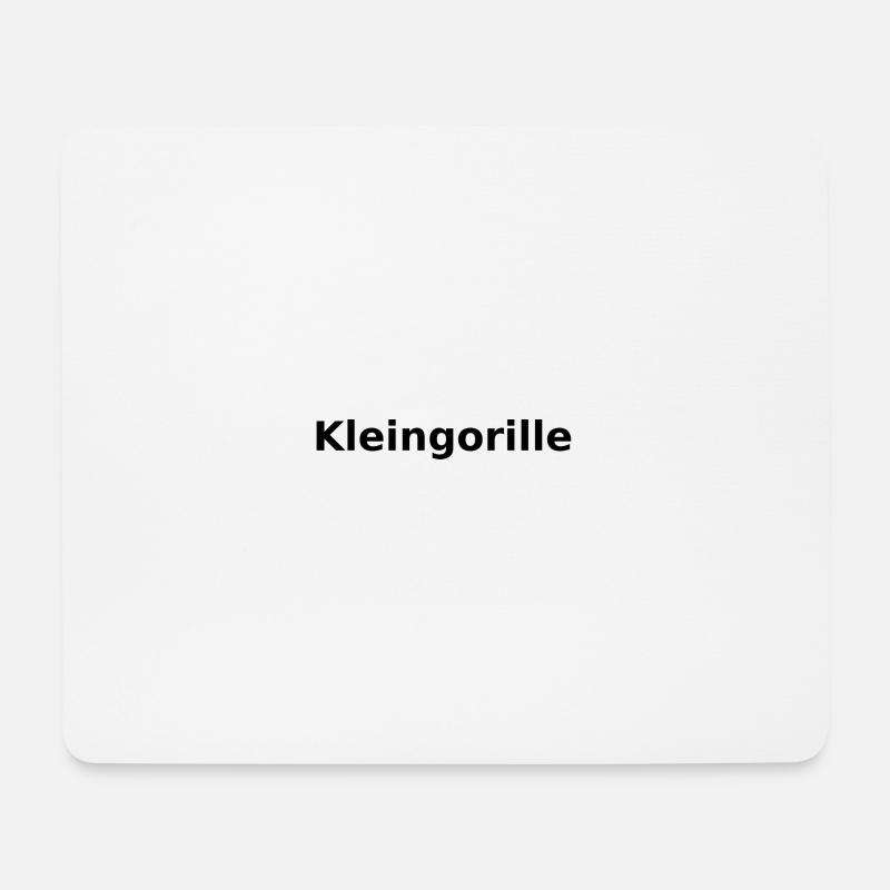 Kleingorille - Mousepad (Querformat) - Weiß