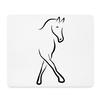 2541614 13004536 dressurpferd - Mousepad (Querformat) - Weiß - Vorne