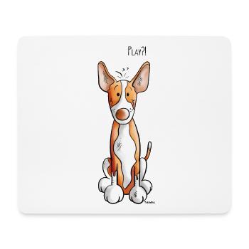 Podenco Play - Mousepad (Querformat) - Weiß - Vorne