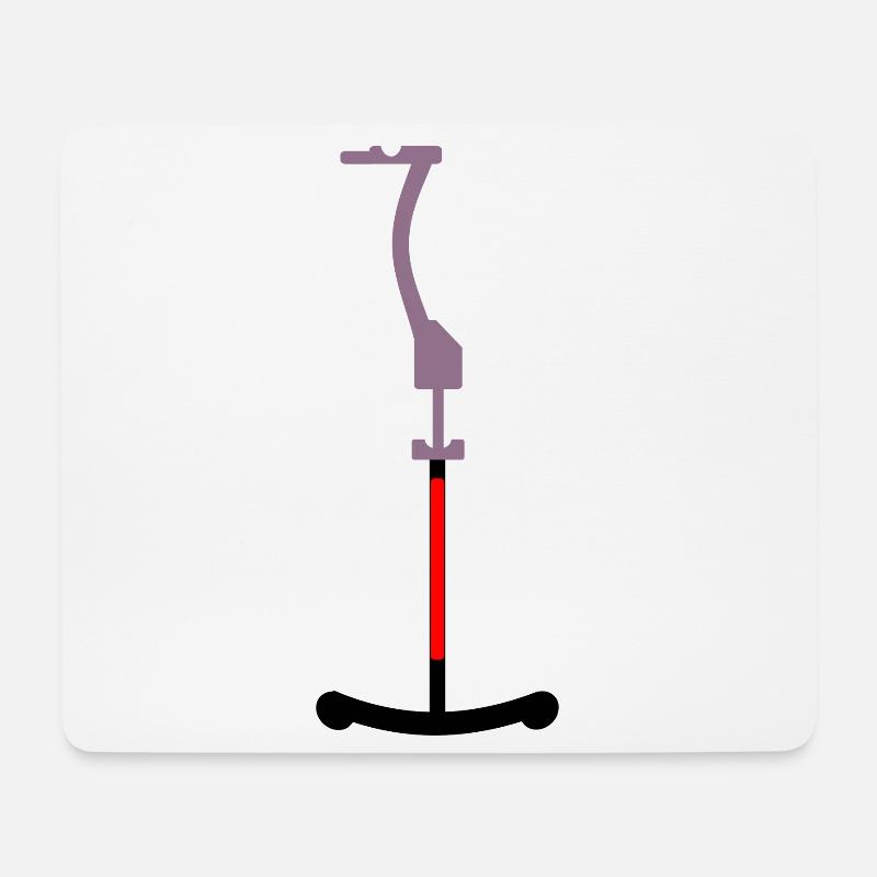 SKIFAHREN SKILIFT TELLERLIFT - Mousepad (Querformat) - Weiß
