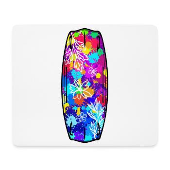 Surfboard Wassersport Wakeboard Surfing Wasserski - Mousepad (Querformat) - Weiß - Vorne